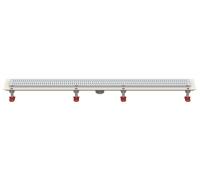 Трап линейный Татполимер ТП-50.1B-1000 (вертикальный выпуск, решетка нержавеющая сталь B - прямая 106 см)