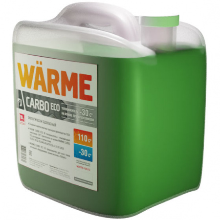 Теплоноситель Warme Carbo Eco 30 (20 кг), на основе пропиленгликоля (экологический)