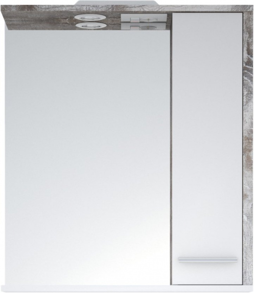 Зеркало Corozo Лорена 75 R, антик, с подсветкой