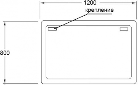 Зеркало Sanvit Армония 120