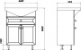 Тумба с раковиной Sanstar Бриз 65