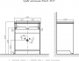 Тумба с раковиной Velvex Klaufs 70.2Y белая, напольная