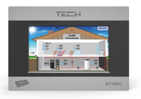 Терморегулятор комнатный со связью RS Tech ST-280