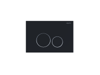 Кнопка смыва Aquatek KDI-0000020 (005D) черная матовая / ободок хром (клавиши круглые)