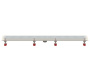 Трап линейный Татполимер ТП-50.1B-800 (вертикальный выпуск, решетка нержавеющая сталь B - прямая 86 см)